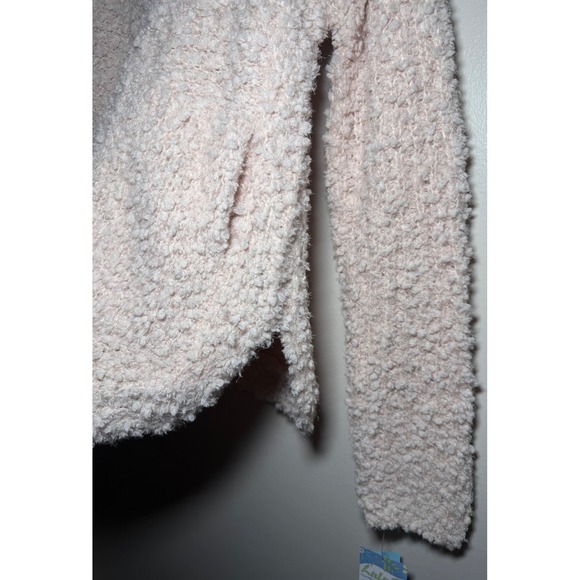 NWT Lulu B Women's XS Pink Fuzzy Soft Knit Sweater with Pockets - Picture 7 of 8
